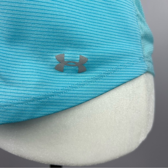 Under Armour Women’s Heat Gear Fitted Racerback  Light Blue Tank Top Size Small - Picture 3 of 6